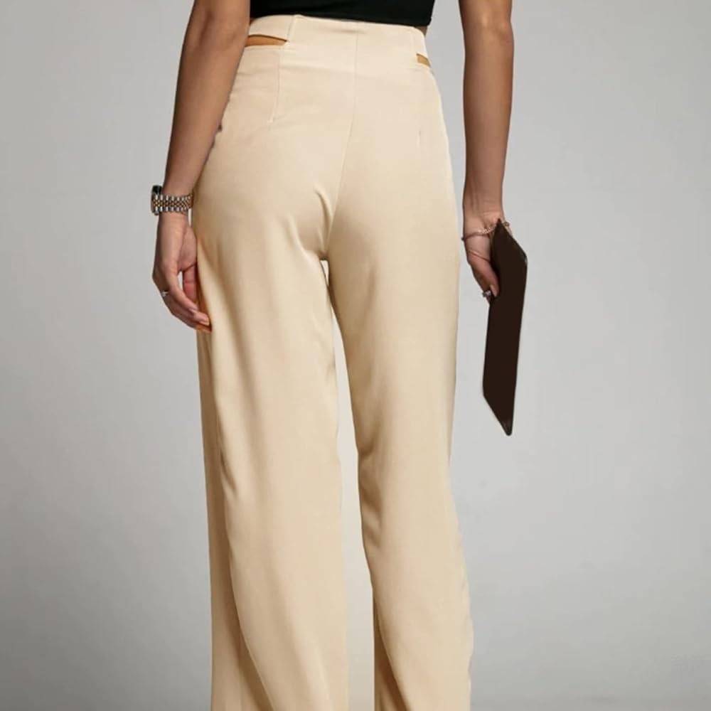 AUTRES FILLES | Beige Wide-Leg Trousers